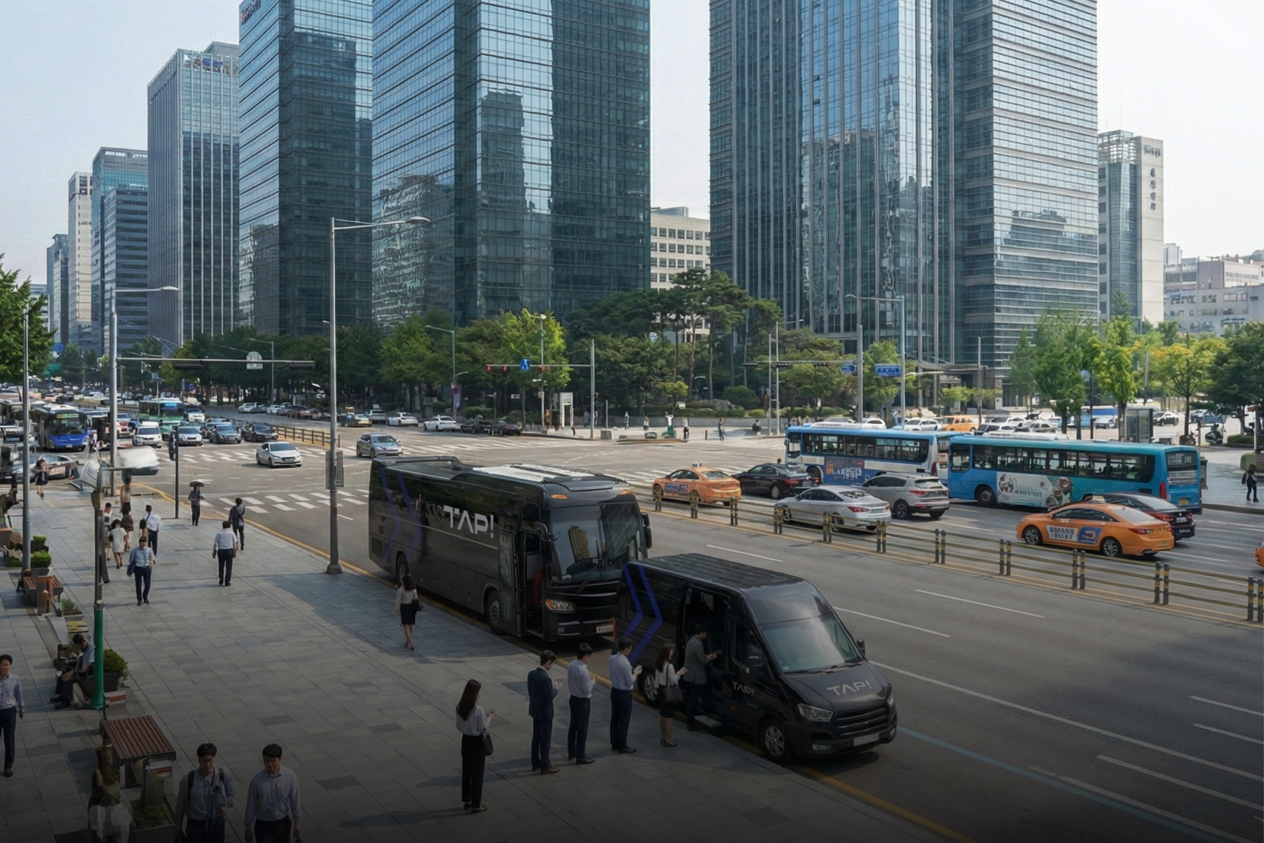 노선 제약 없이 유기적으로 이동하는 - 하이브리드 자율주행 셔틀 및 모빌리티 서비스 운영(TAP!)